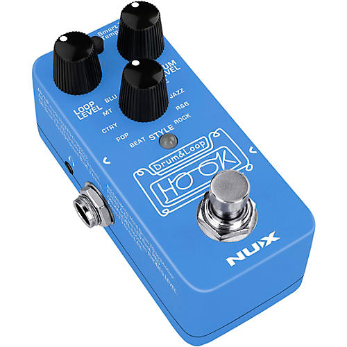 NUX HOOK Drum and Loop Mini Effects Pedal Blue - musicians--Friend