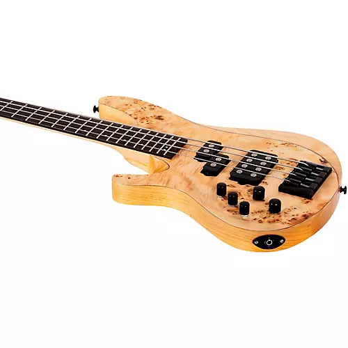 Schecter Guitar Research Reaper-4 Left-Handed Electric Bass Natural Satin - musicians--Friend