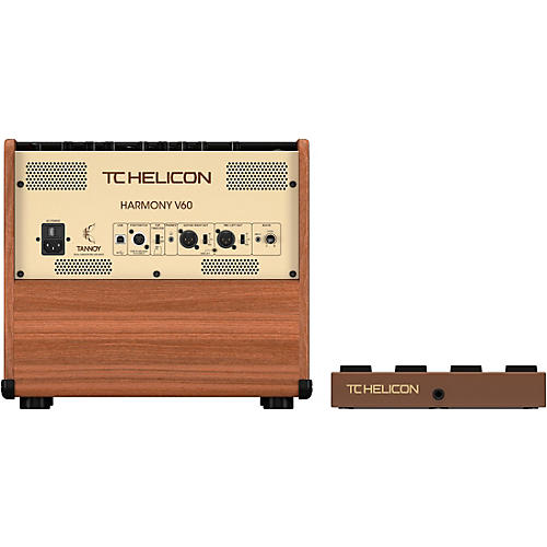 TC Helicon HARMONY V60 60 Watt 2-Channel Acoustic Amplifier with Vocal Processing Brown - musicians--Friend