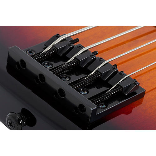 Schecter Guitar Research P-4 4-String Electric Bass Guitar 3-Tone Burst Black Pickguard - musicians--Friend