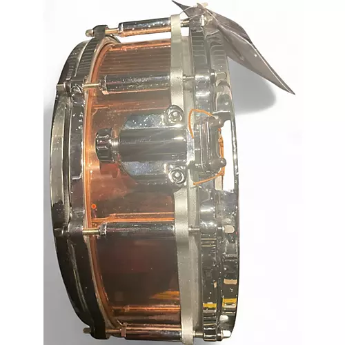 Used Pearl 5.5X14 Free Floating Snare Copper Drum Copper 10 - musicians--Friend