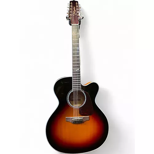 Used Takamine GJ72CE-12 Sunburst 12 String Acoustic Electric Guitar Sunburst - musicians--Friend
