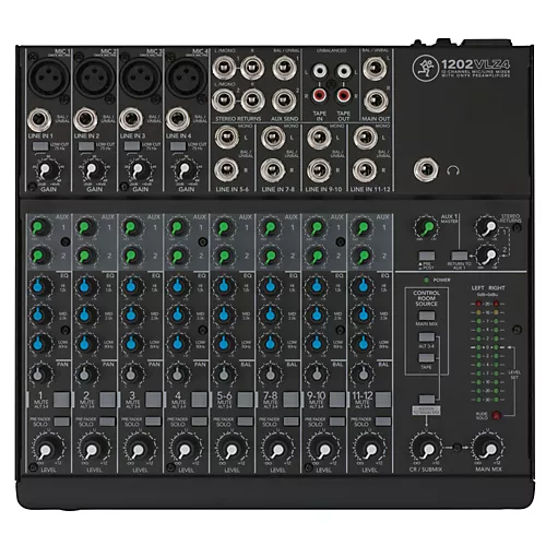 Mackie VLZ Series 1202VLZ4 12-Channel Compact Mixer - musicians--Friend