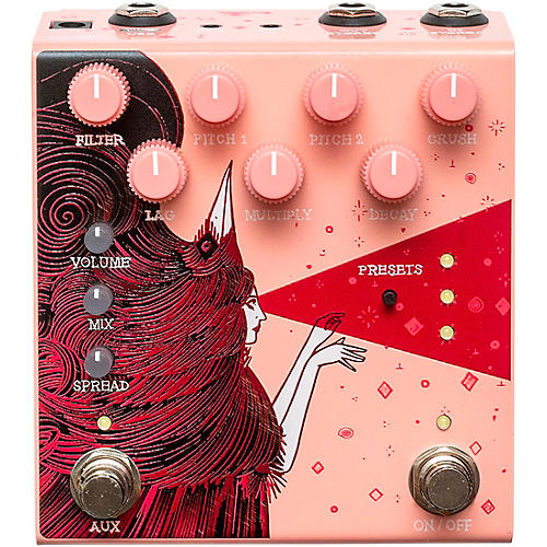 Old Blood Noise Endeavors Dark Star Stereo Soundscape Reverb Effects Pedal Pink - musicians--Friend