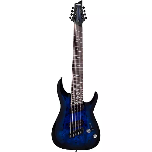 Schecter Guitar Research Omen Elite-8 MS Electric Guitar Charcoal - musicians--Friend