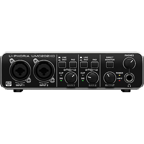 Behringer U-PHORIA UMC202HD Audiophile 2x2, 24-Bit/192kHz USB Audio Interface - musicians--Friend