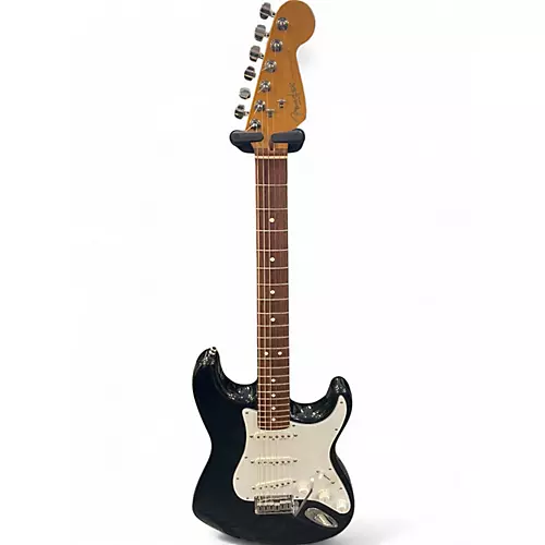Used Fender American Standard Stratocaster Black Solid Body Electric Guitar Black - musicians--Friend