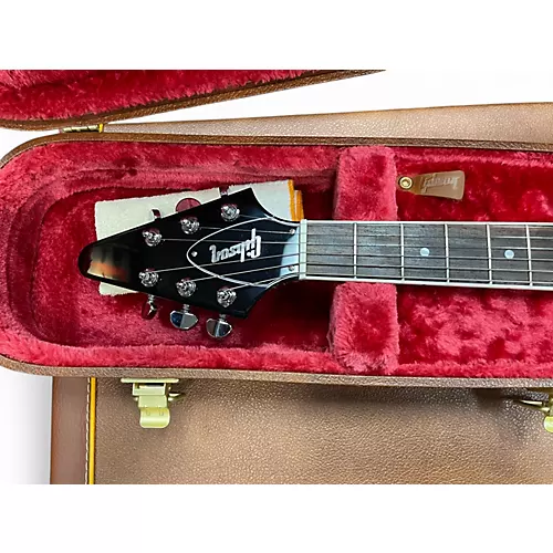 Used 2023 Gibson Flying V Black Solid Body Electric Guitar Black - musicians--Friend