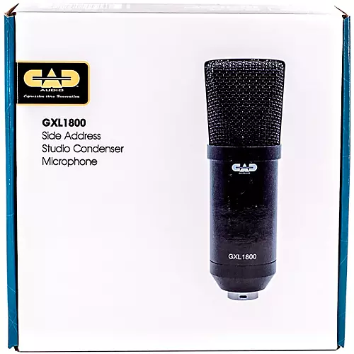 CAD GXL1800 Large Format Side Address Studio Microphone Black - musicians--Friend