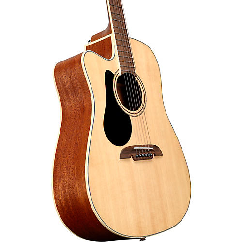 Alvarez AD60LCE Left-Handed Dreadnought Acoustic-Electric Guitar Natural - musicians--Friend