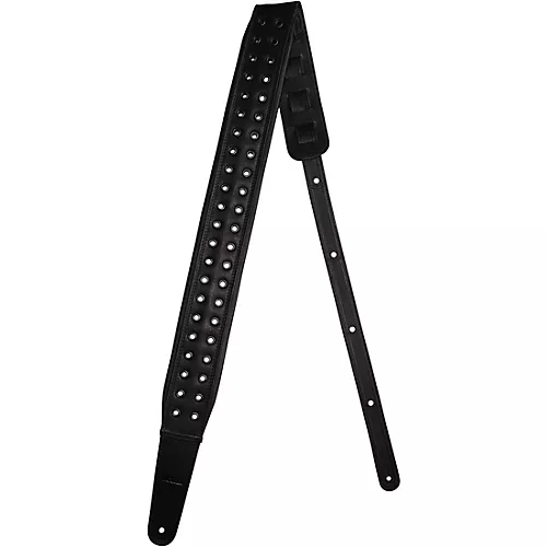 RICHTER Springbreak I Grommets Guitar Strap Black/Black 2.75 in. - musicians--Friend