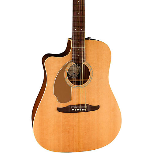 Fender Left-Handed California Redondo Player Acoustic-Electric Guitar Natural - musicians--Friend