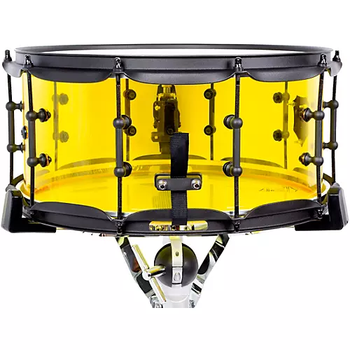 SJC Drums Josh Dun Torch Snare Drum 14 x 6.5 in. Yellow Acrylic - musicians--Friend