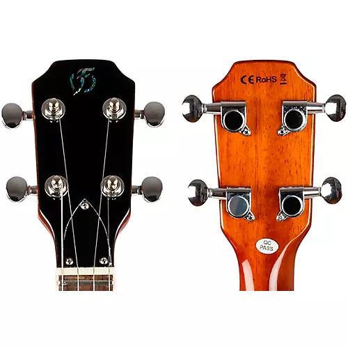 Flight Vanguard Solid Body Electric Ukulele Transparent Purple - musicians--Friend