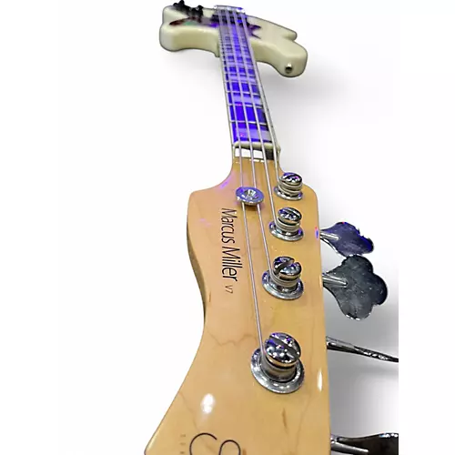 Used Sire Marcus Miller V7 Swamp Ash White Blonde Electric Bass Guitar White Blonde - musicians--Friend