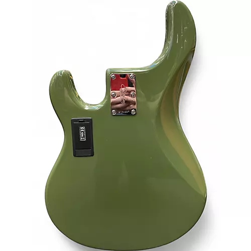 Used Sterling by Music Man STINGRAY 5 Olive Green Electric Bass Guitar Olive Green - musicians--Friend
