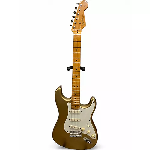 Used Fender Lincoln Brewster Signature Stratocaster Aztec Gold Solid Body Electric Guitar Aztec Gold - musicians--Friend