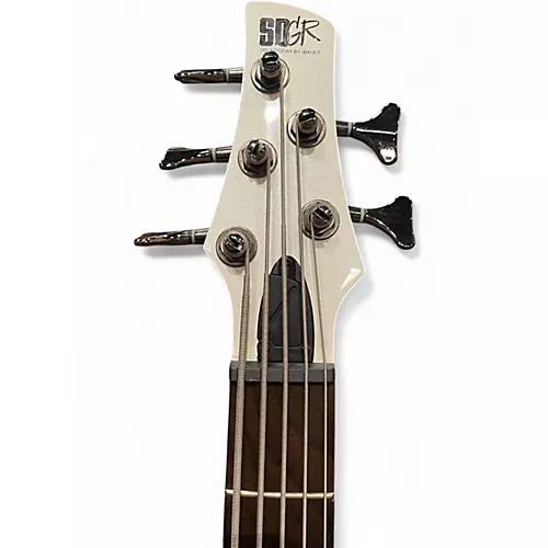 Used Ibanez SR305 5 String Pearl White Electric Bass Guitar Pearl White - musicians--Friend