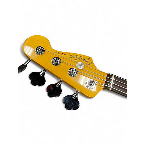Used Fender American Professional II Jazz Bass mercury Electric Bass Guitar mercury - musicians--Friend