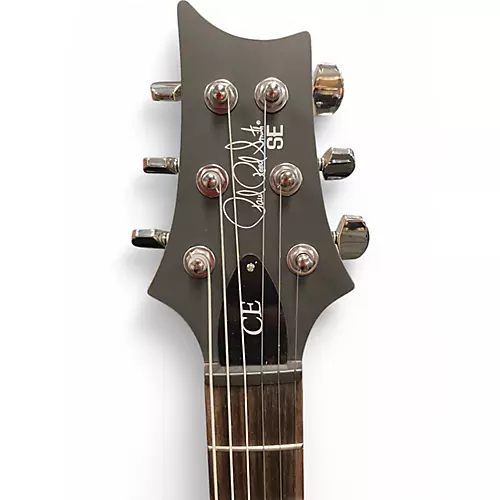 Used PRS SE CE 24 SATIN Silver Solid Body Electric Guitar Silver - musicians--Friend