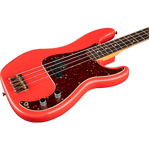 Fender Custom Shop Pino Palladino Signature Relic Precision Bass Fiesta Red over Desert Sand - musicians--Friend