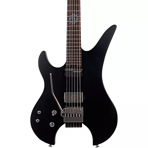 Schecter Guitar Research Synyster Gates Custom- 6 TR-S Headless Left-Handed Electric Guitar Satin Black - musicians--Friend