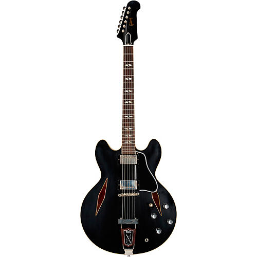 Gibson Custom 1964 Trini Lopez Standard Reissue Ultra-Light Aged Semi-Hollow Electric Guitar Ebony - musicians--Friend