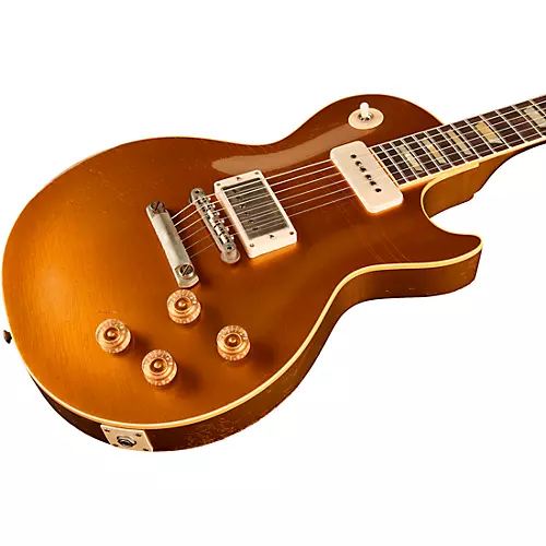 Gibson Custom M2M Murphy Lab Fifty-Five Les Paul Standard Heavy Aged Electric Guitar Double Gold - musicians--Friend