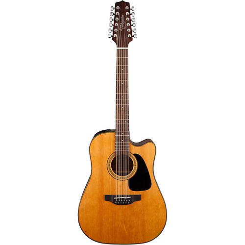 Takamine G Series GD30CE-12 Dreadnought 12-String Acoustic-Electric Guitar Black - musicians--Friend