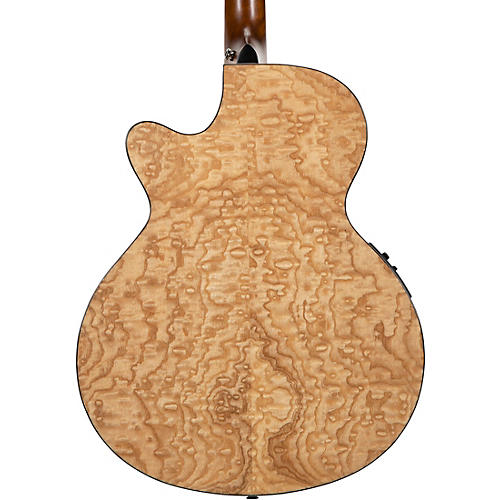 Mitchell MX430QAB Exotic Series Acoustic-Electric Midnight Black Edge Burst - musicians--Friend