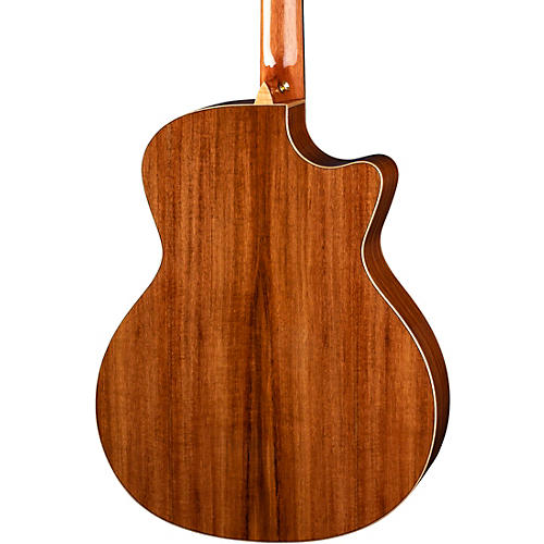 Luna Vista Wolf Tropical Wood Left-Handed Acoustic-Electric Guitar Gloss Natural - musicians--Friend