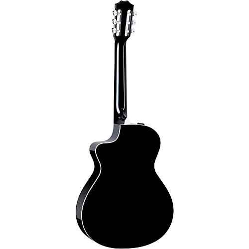 Taylor 212ce-N Plus Limited-Edition Grand Concert Nylon-String Acoustic-Electric Guitar Black - musicians--Friend