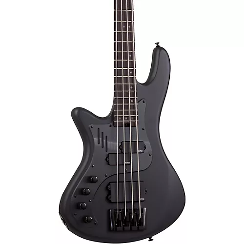 Schecter Guitar Research Stiletto-4 Stealth Pro EX LH Satin Black - musicians--Friend