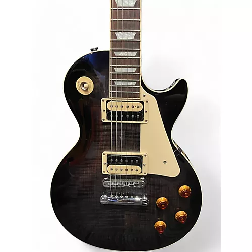 Used Gibson Les Paul Trad Pro Transparent Ebony Burst Solid Body Electric Guitar Transparent Ebony Burst - musicians--Friend