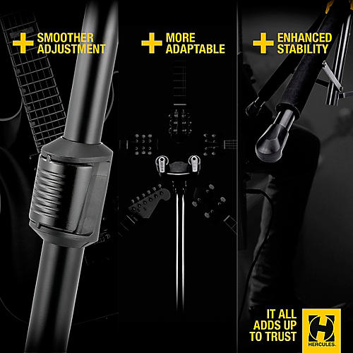 Hercules GS526B PLUS Universal 6-Piece Guitar Auto Grip Display Stand - musicians--Friend