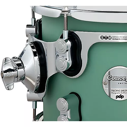 PDP by DW Concept Maple 7-Piece Shell Pack With Chrome Hardware Satin Black - musicians--Friend