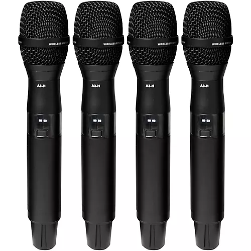 VocoPro BENCHMARK-QUAD-HH 4-channel True Diversity Handheld Mic System, 902-927.20mHz - musicians--Friend