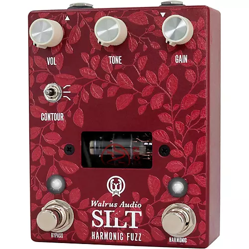 Walrus Audio Silt Harmonic Tube Fuzz Effects Pedal Floral Series 2024 Red - musicians--Friend
