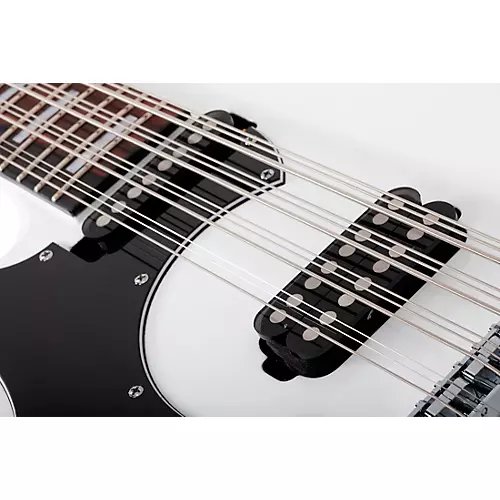 Schecter Guitar Research Stargazer-12 LH 12-String Electric Bass Gloss White - musicians--Friend