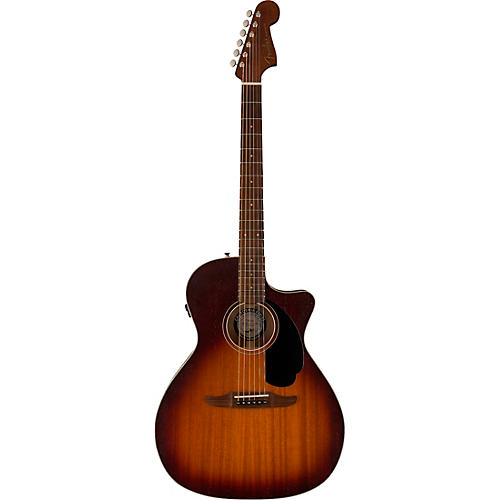 Fender California Newporter Special All-Mahogany Acoustic-Electric Guitar Honey Burst - musicians--Friend