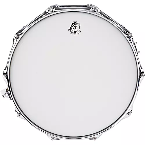 Pork Pie Big Black Brass Snare Drum With Tube Lugs and Chrome Hardware Black 14 x 6.5 in. - musicians--Friend