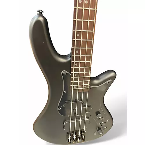 Used Schecter Guitar Research STEALTH  4 STRG BASSD SATIN BLACK Electric Bass Guitar SATIN BLACK - musicians--Friend