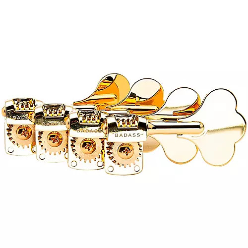 Leo Quan Badass OGT Mini Bass Tuning Keys Gold 2+2 - musicians--Friend
