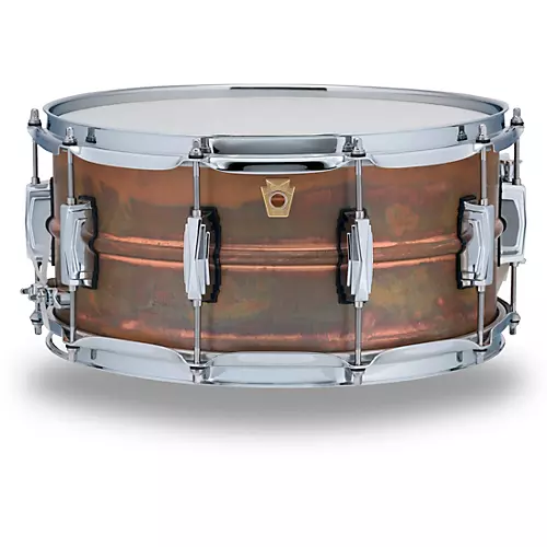 Ludwig Copper Phonic Smooth Snare Drum 14 x 6.5 in. Raw Smooth Finish with Imperial Lugs - musicians--Friend