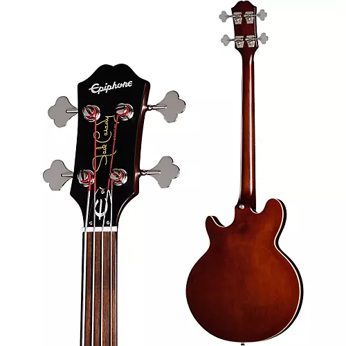 Epiphone Jack Casady Fretless Bass Aged Royal Tan - musicians--Friend