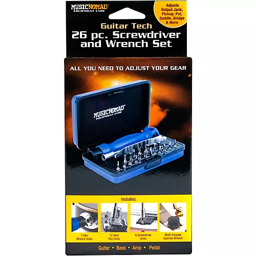 Music Nomad Premium Guitar Tech Screwdriver and Wrench Set - musicians--Friend