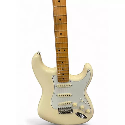 Used 2024 Fender Jimi Hendrix Stratocaster Olympic White Solid Body Electric Guitar Olympic White - musicians--Friend