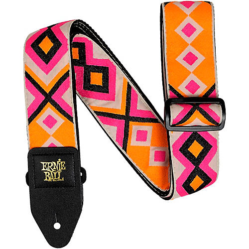 Ernie Ball Classic Jacquard Polypro Guitar Strap Pink Diamond 2 in. - musicians--Friend