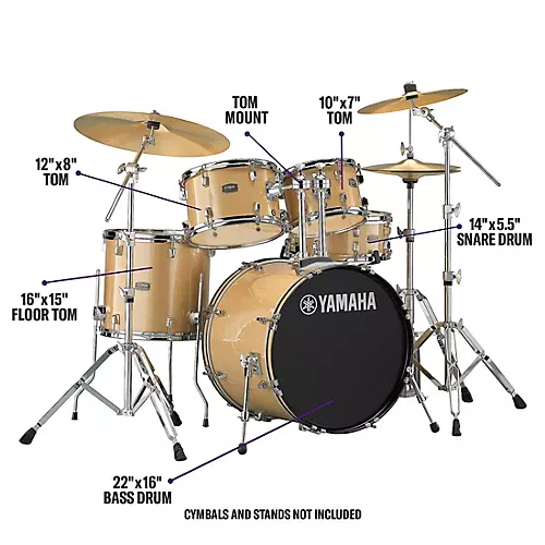 Yamaha Rydeen 5-Piece Shell Pack With 22