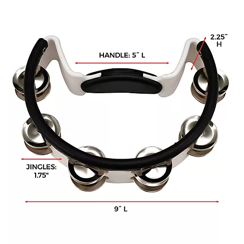 Pearl Quickmount Tambourine With Premium Steel Jingles - musicians--Friend